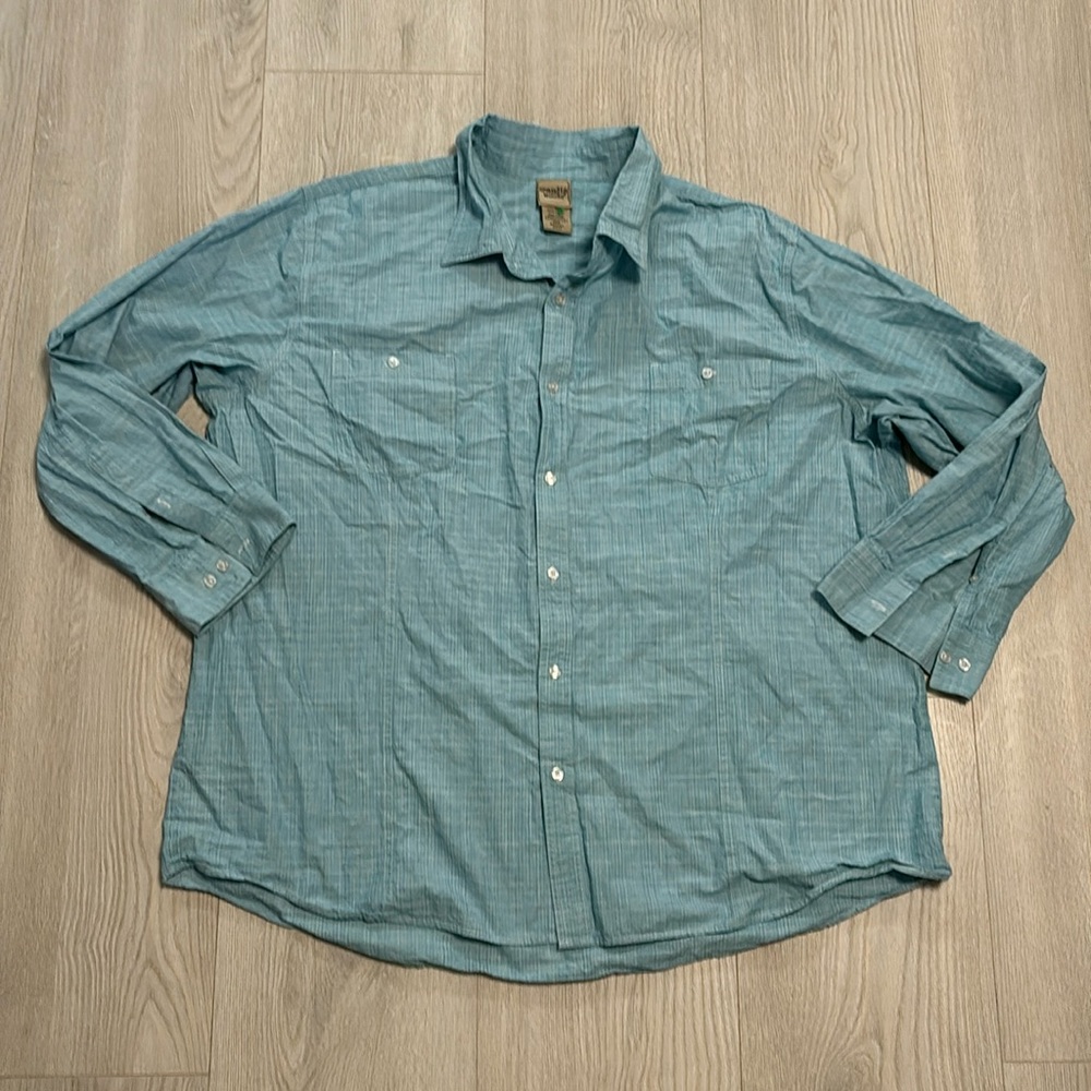 Mens 3XL Scandia Woods 100% cotton button down casual shirt